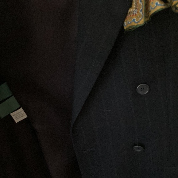 Ralph Lauren Vintage 80’s Wool Blazer Navy Color Size Medium - Picture 4 of 10